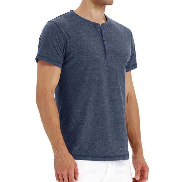 T-Shirt Henley - Maille Douce Col