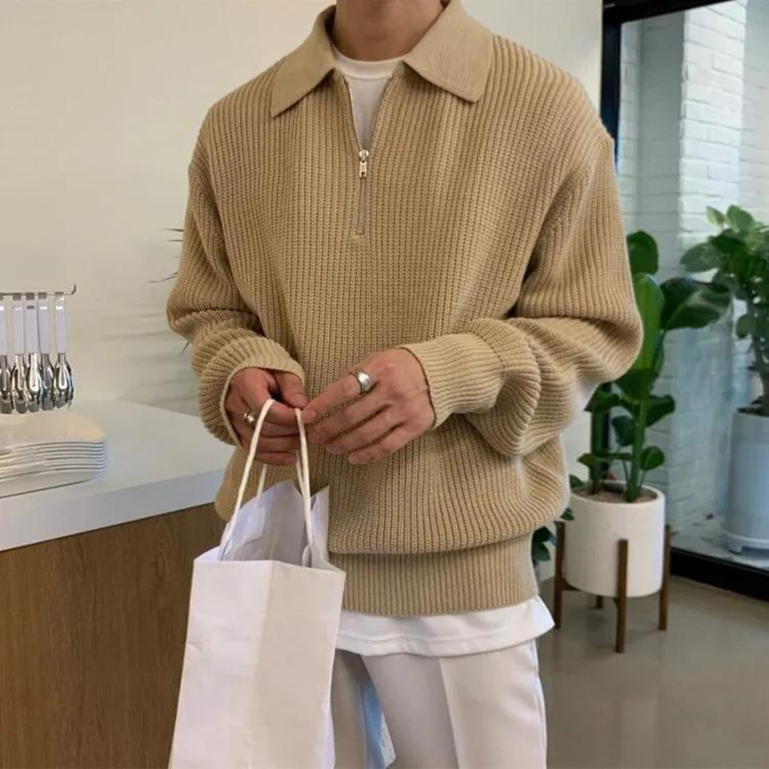 João - Pull en Maille Mélangée