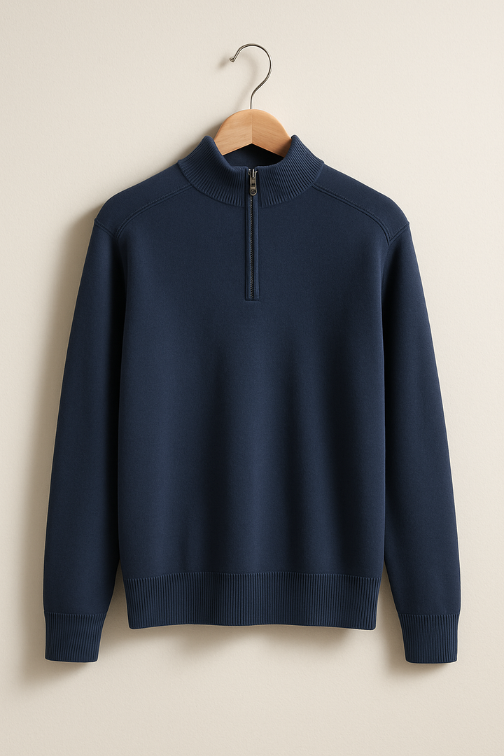 Pull en Maille - Demi-Zip