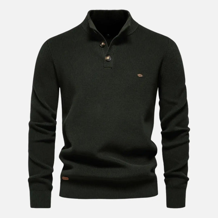 Constantino - Pull en Maille Col Montant