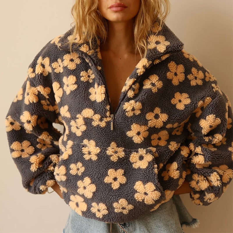 Daisy - Pull Polaire Floral