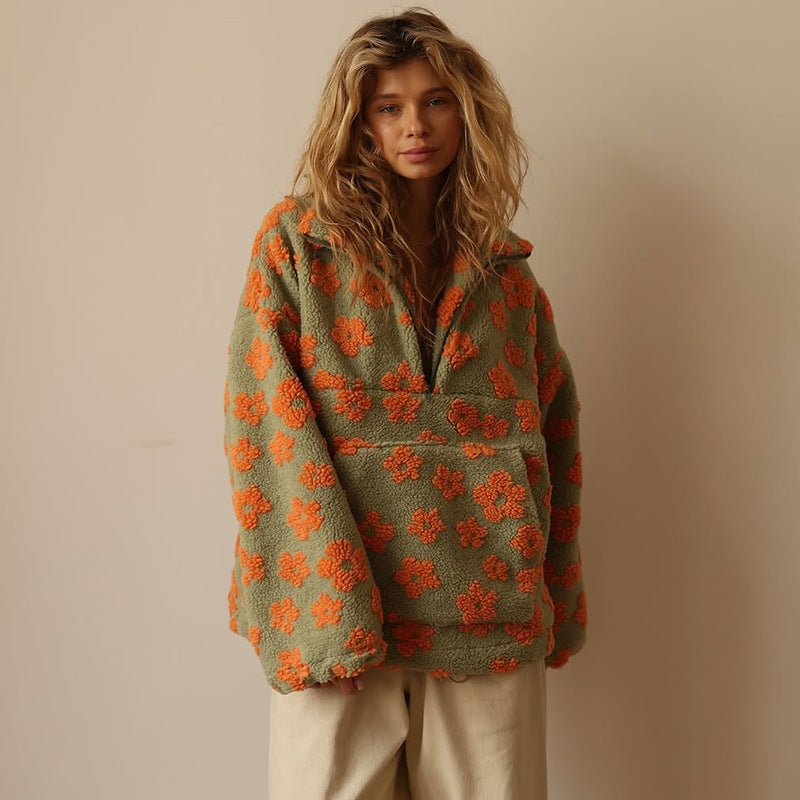 Daisy - Pull Polaire Floral