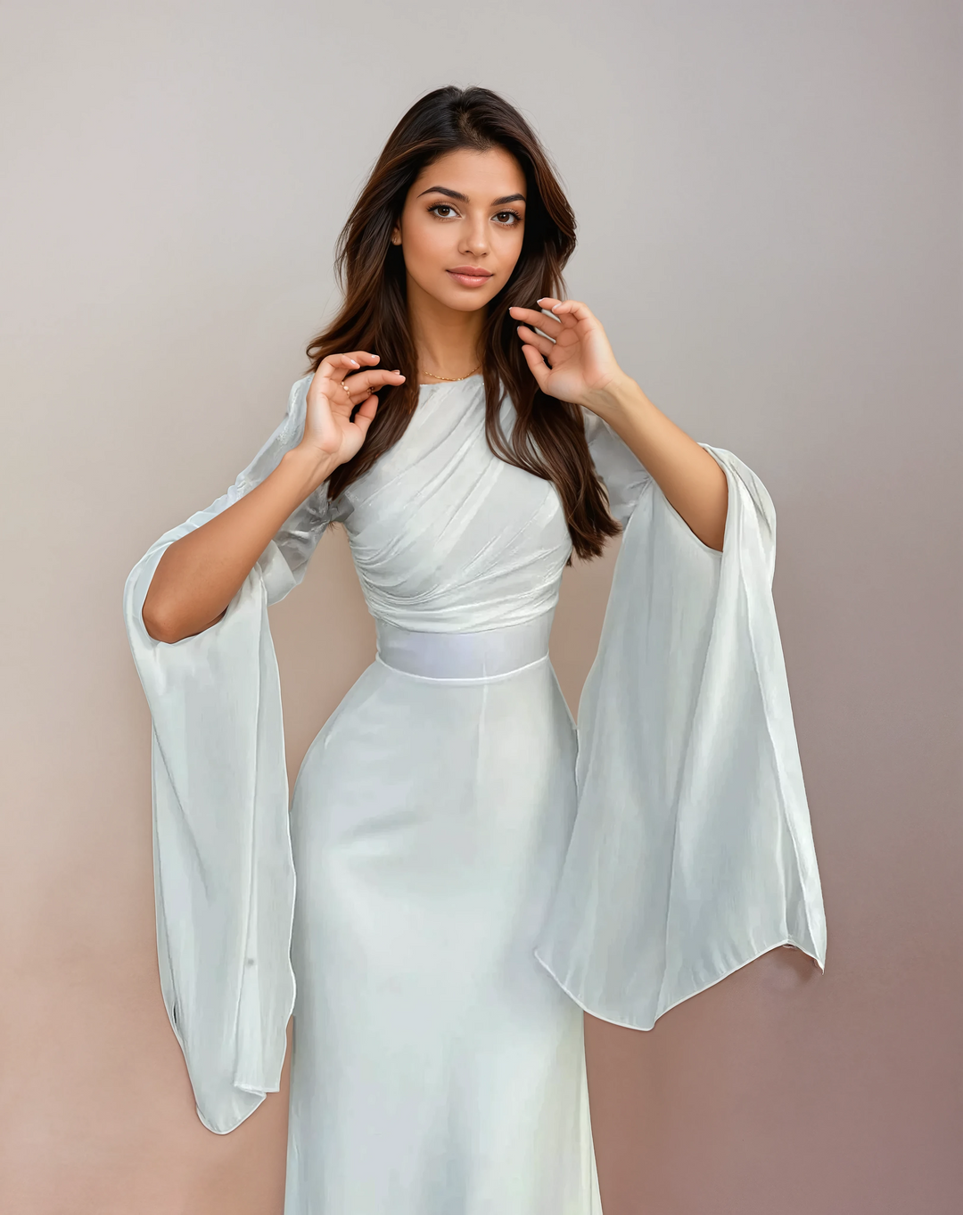 Isabela - Robe Longue en Satin