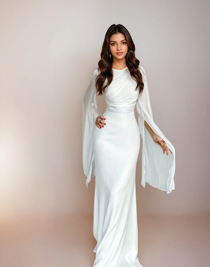 Isabela - Robe Longue en Satin