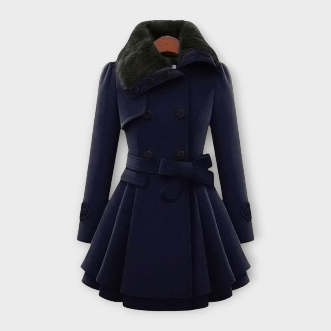 Ema - Manteau Élégant avec Fourrure