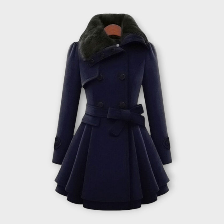 Ema - Manteau Élégant avec Fourrure