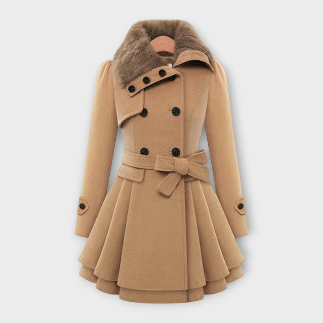 Ema - Manteau Élégant avec Fourrure