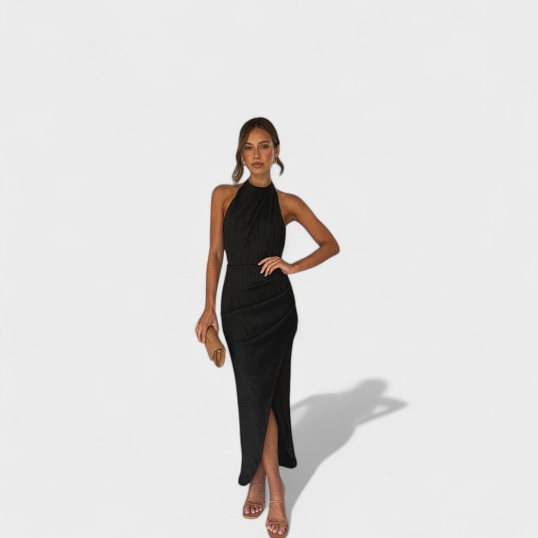 Camila - Robe longue avec plis