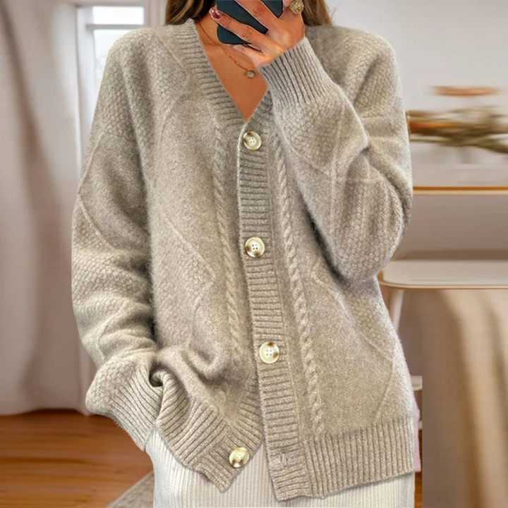 Eloísa - Cardigan en Maille Côtelée