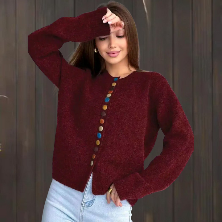 Nicole - Cardigan avec Détail de Boutons