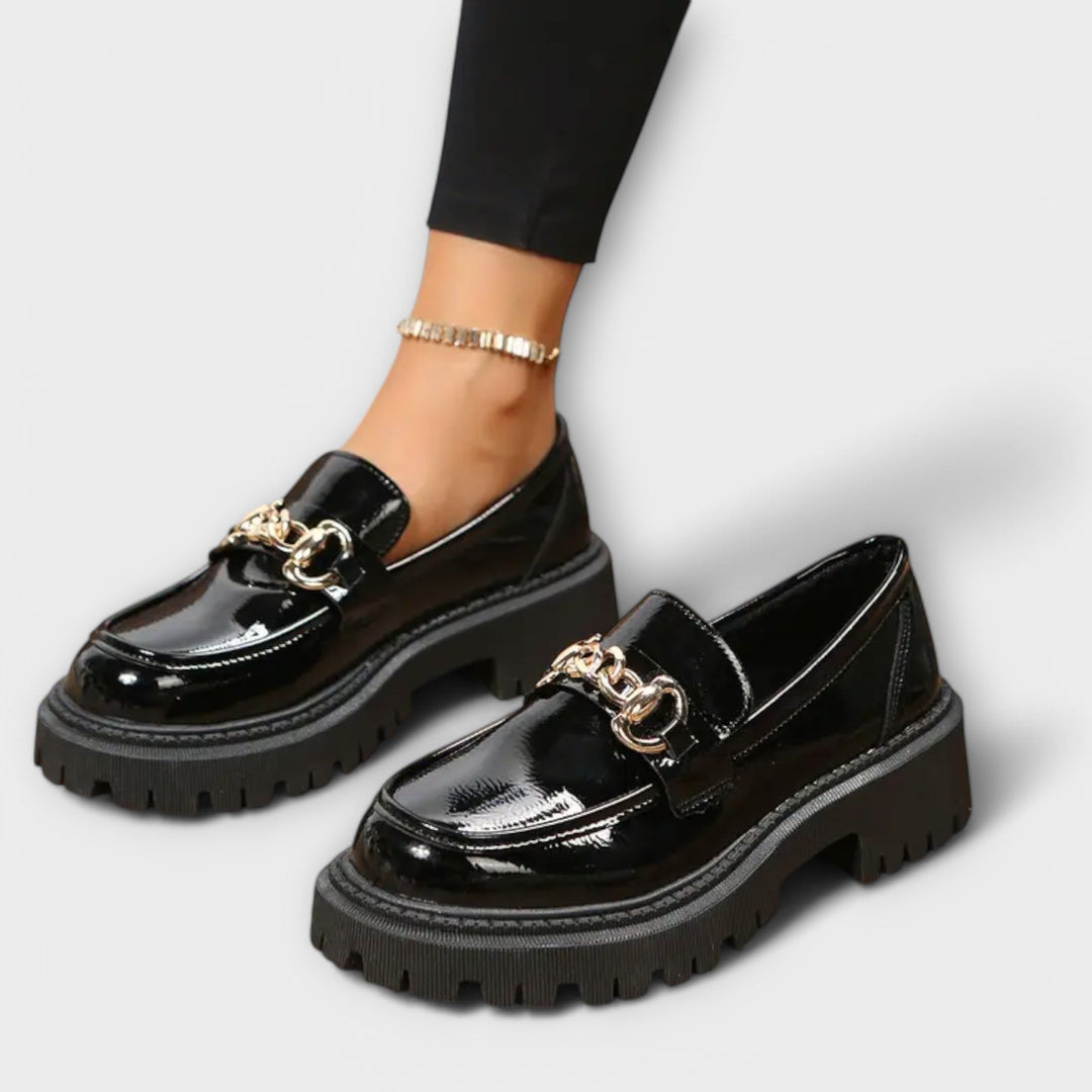 Lúcia - Mocassins à plateforme pour femme avec boucle de fermeture