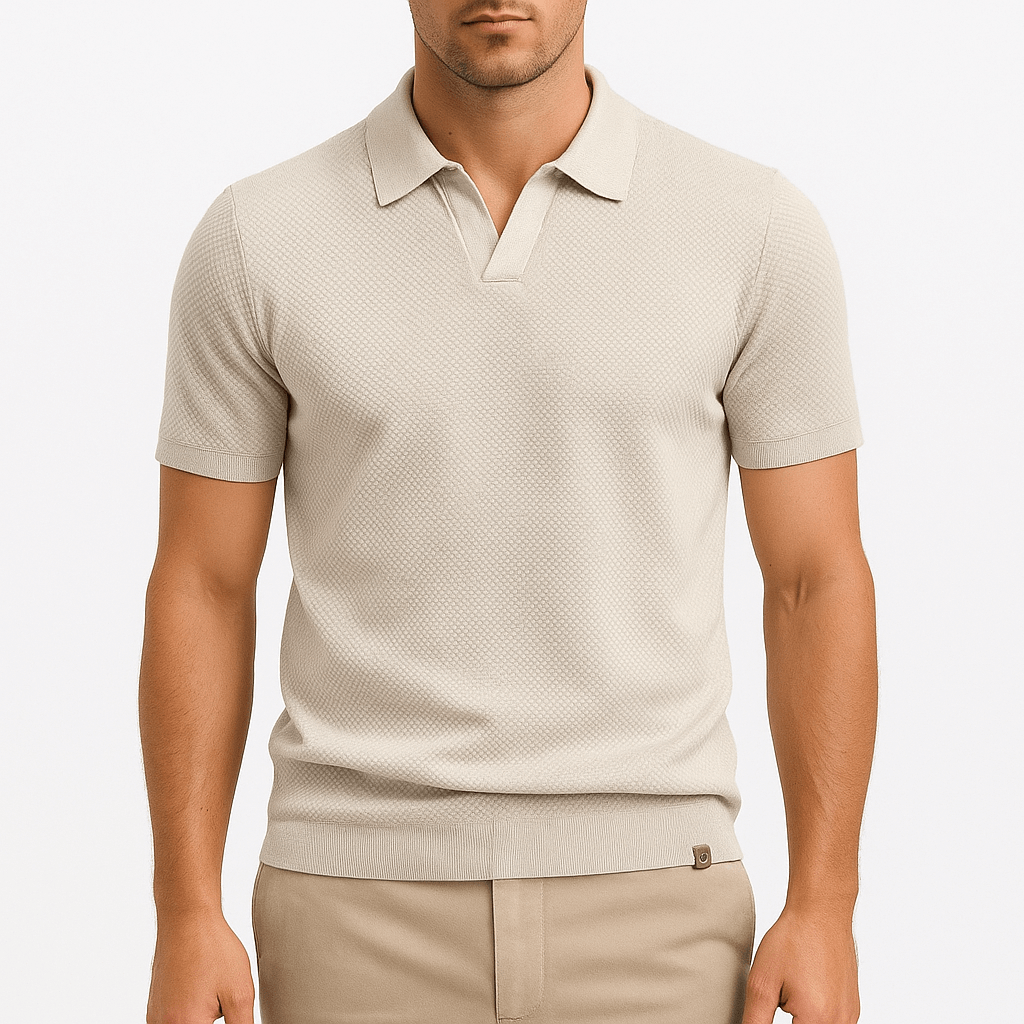 Chemise Polo en Polyester - Texturée