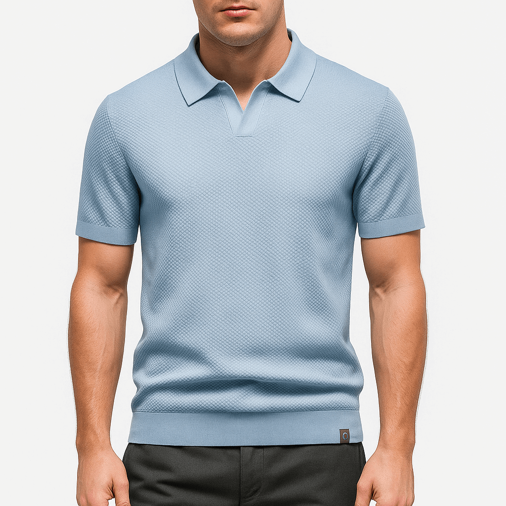 Chemise Polo en Polyester - Texturée