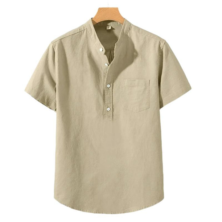 Chemise en Mélange de Polyester - Col Haut