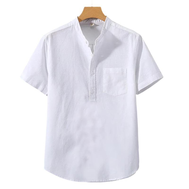 Chemise en Mélange de Polyester - Col Haut