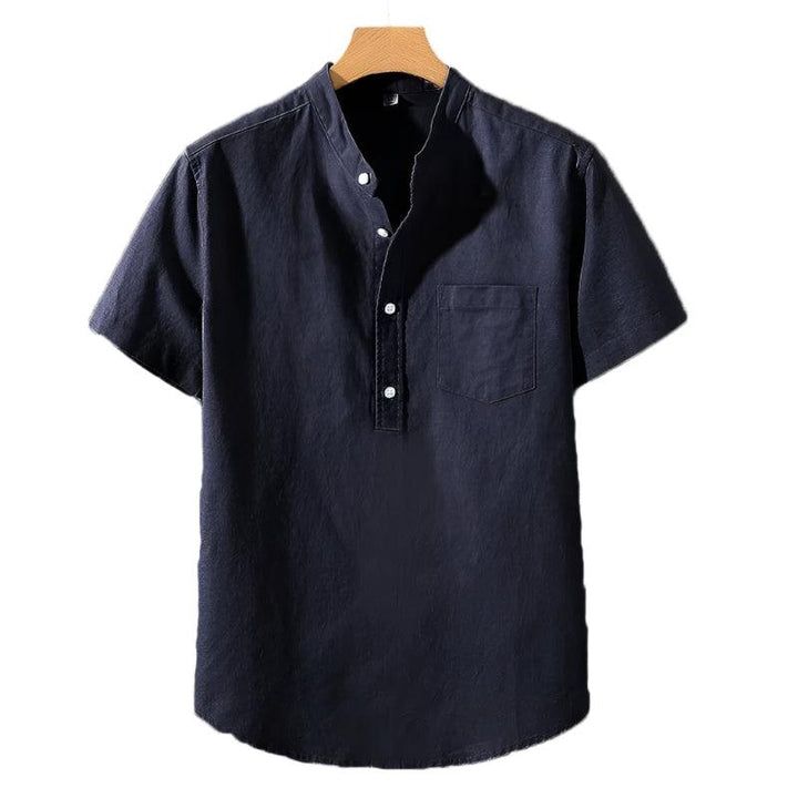 Chemise en Mélange de Polyester - Col Haut