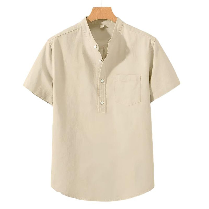 Chemise en Mélange de Polyester - Col Haut