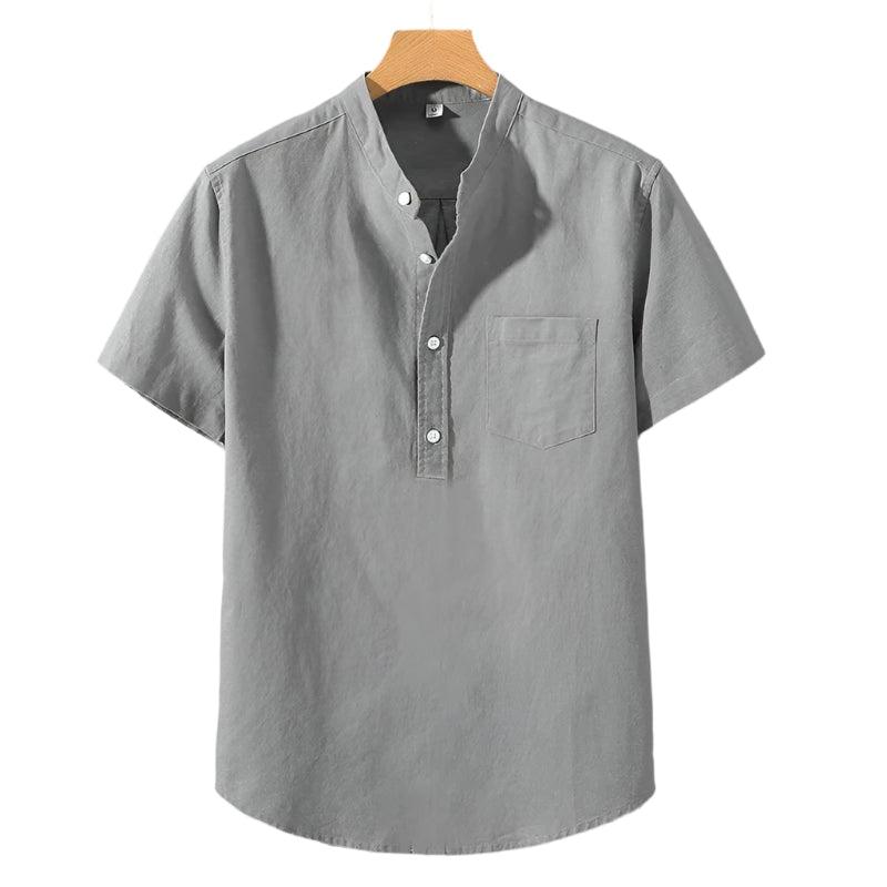 Chemise en Mélange de Polyester - Col Haut