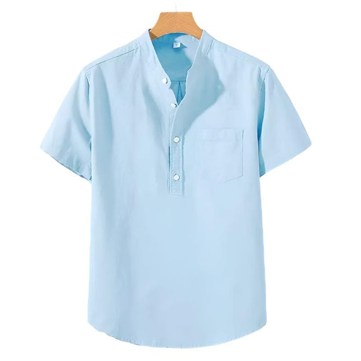 Chemise en Mélange de Polyester - Col Haut