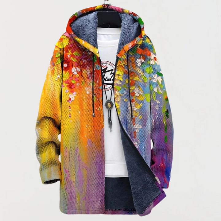 Veste avec art abstrait
