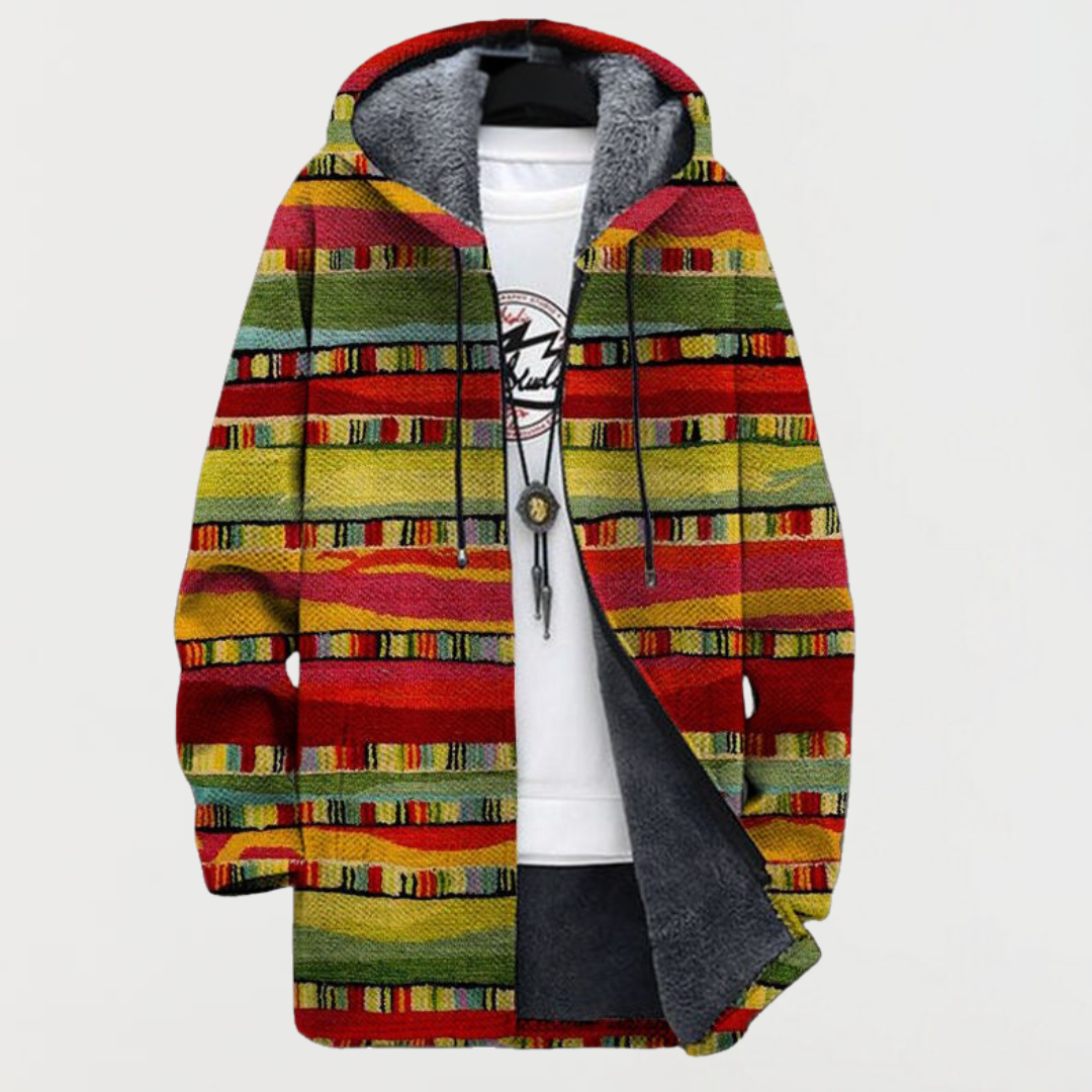 Veste avec des rayures ethniques