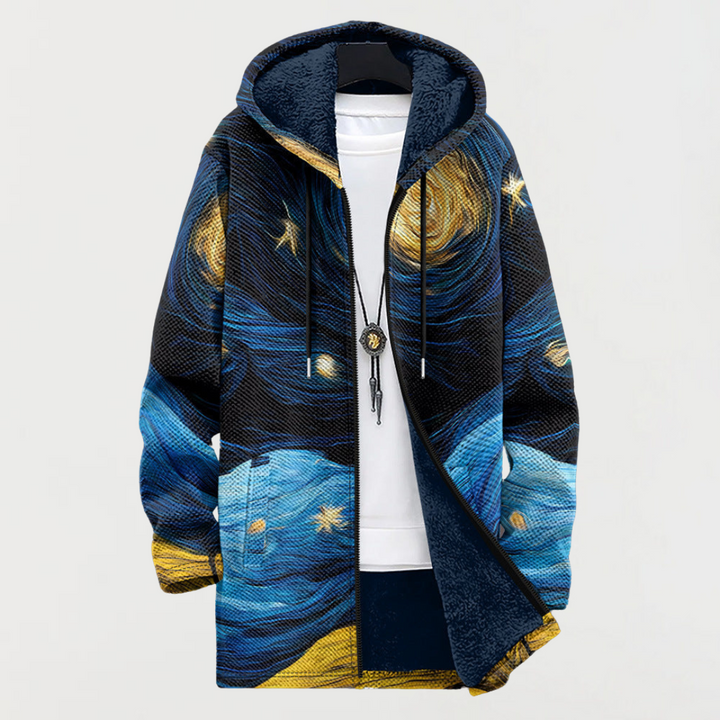 Manteau avec motif de ciel étoilé