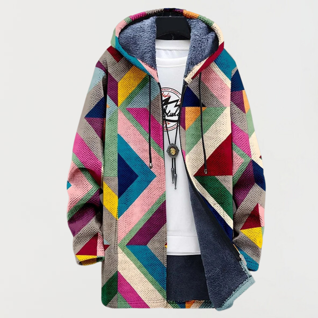 Sweat-shirt avec motif géométrique