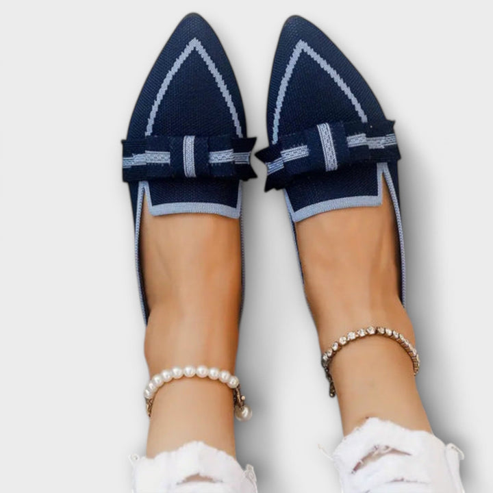 Dalva - Chaussures plates pour femme avec nœud