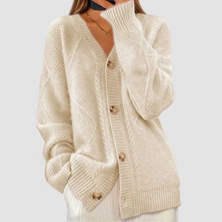 Eloísa - Cardigan en Maille Côtelée
