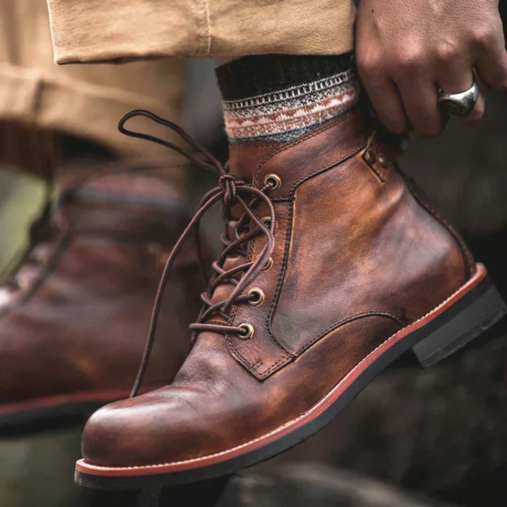 Caio - Bottes à Bout Rond Rétro