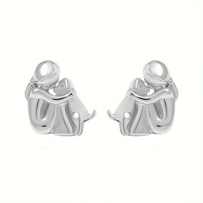 Étreinte de Chien - Boucles d'Oreilles