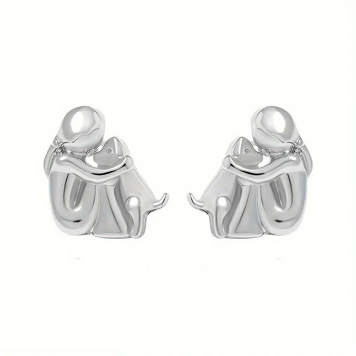 Étreinte de Chien - Boucles d'Oreilles
