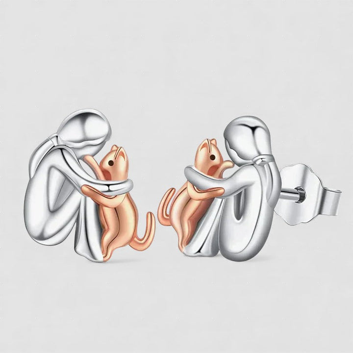 Câlin de Chat - Boucles d'oreilles