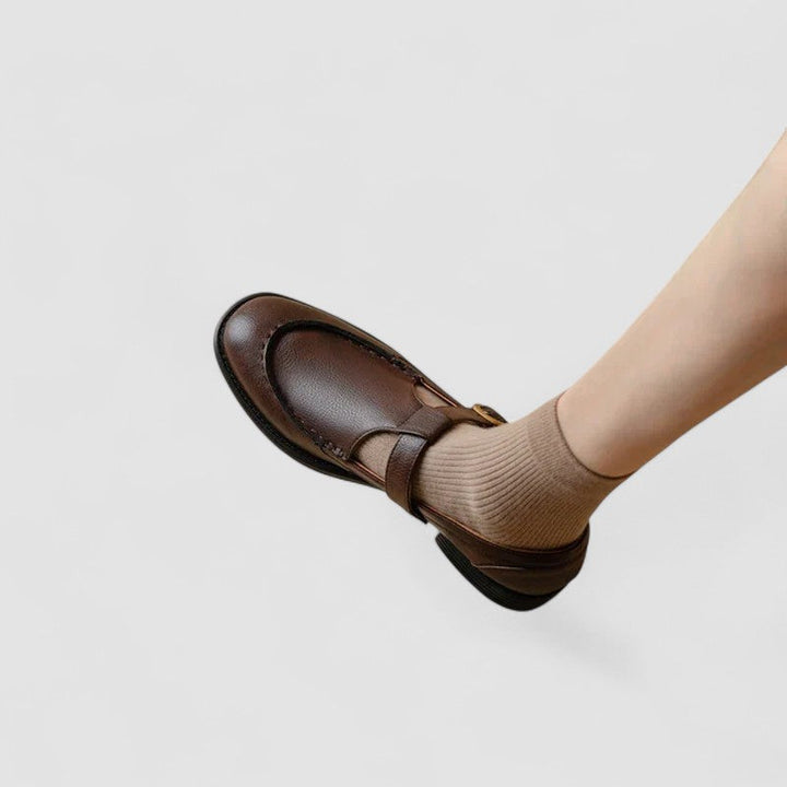 Ariana - Chaussures Orthopédiques Mary Jane à Bout Carré