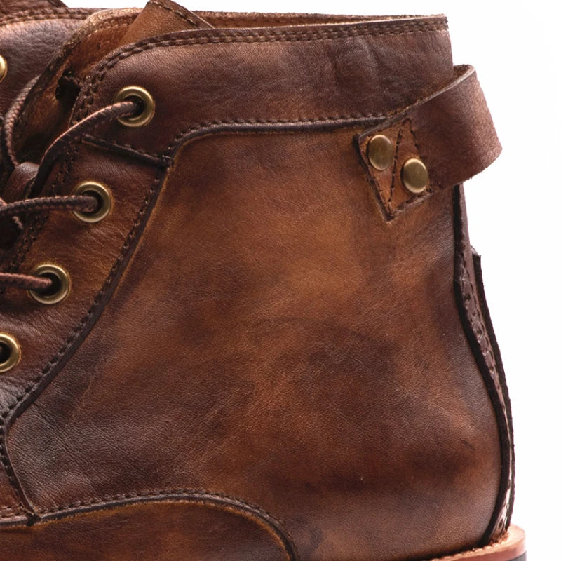 Caio - Bottes à Bout Rond Rétro