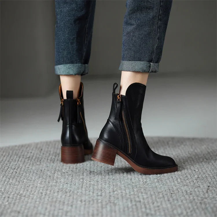 Clara - Bottes en cuir