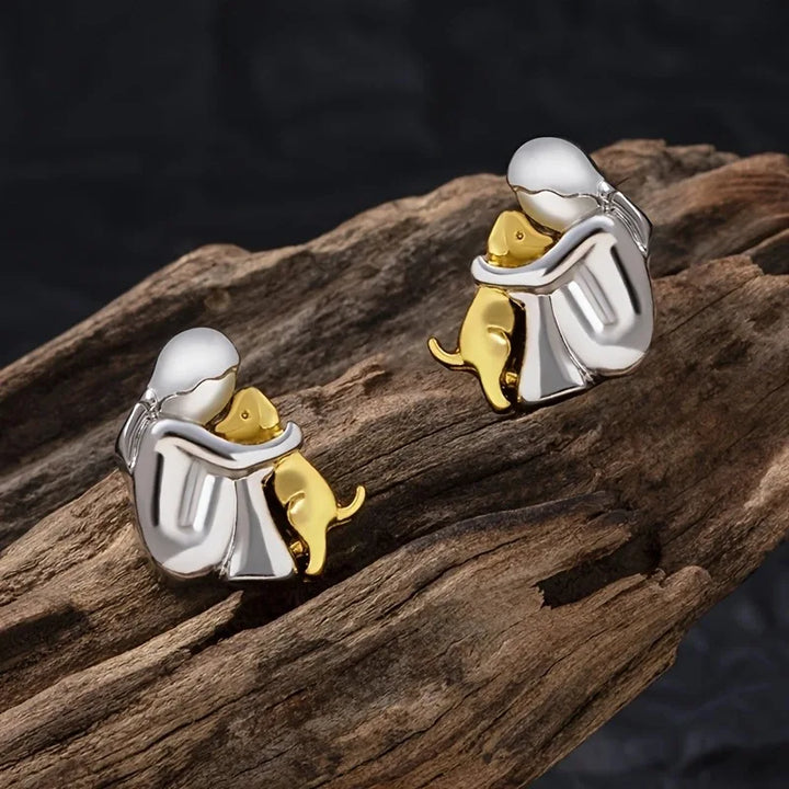Étreinte de Chien - Boucles d'Oreilles