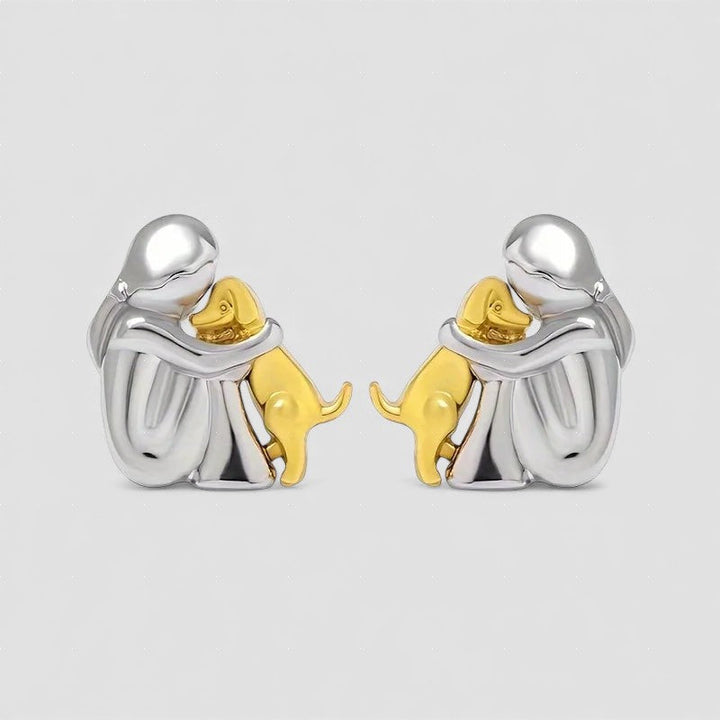 Étreinte de Chien - Boucles d'Oreilles