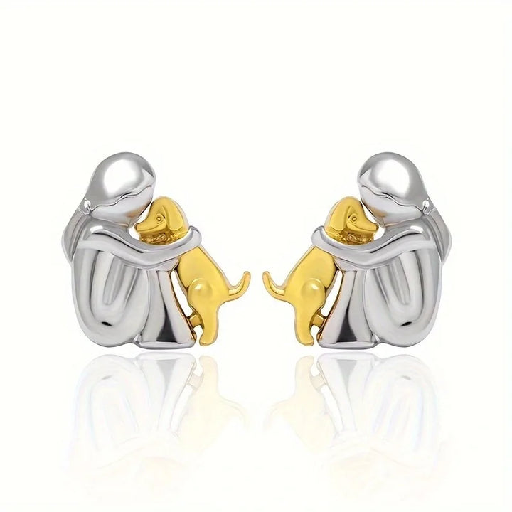 Étreinte de Chien - Boucles d'Oreilles