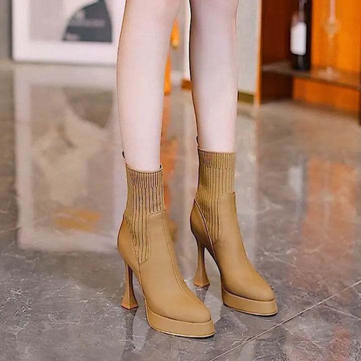 Eugénia - Bottes à plateforme, Confort et Élégance Féminine