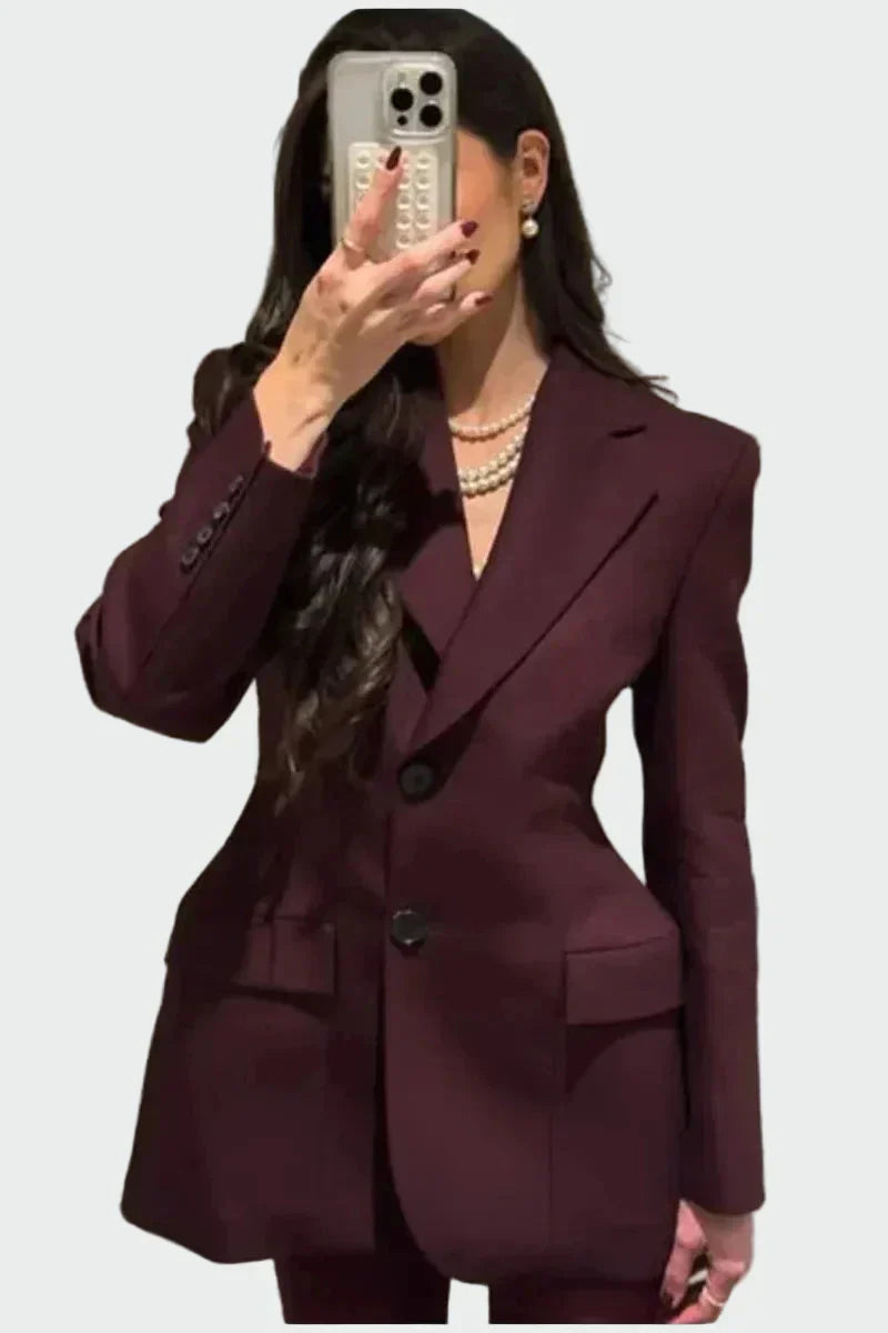 Blazer avec Ligne Impressionnante
