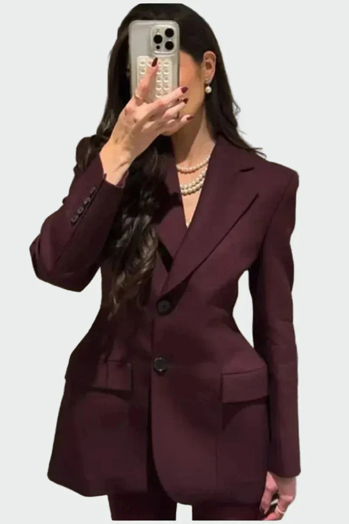 Blazer avec Ligne Impressionnante