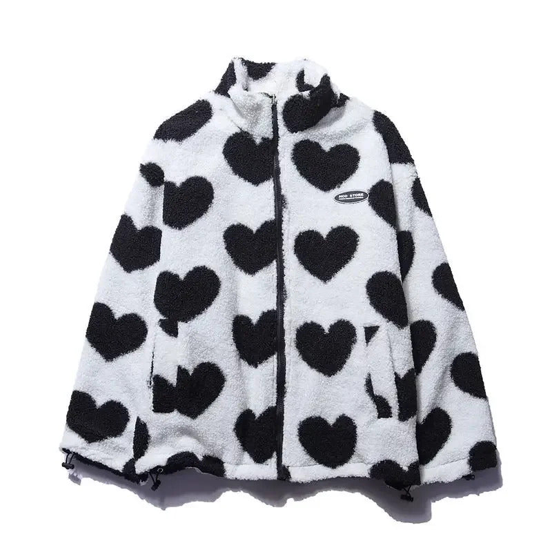 Cecília - Veste réversible à cœurs