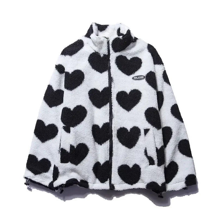 Cecília - Veste réversible à cœurs