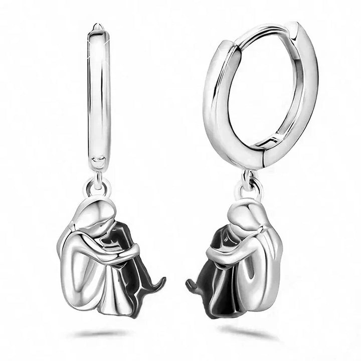 Abraço de Cão - Boucles d'oreilles (Fermeture ronde)