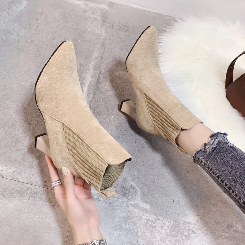Rita - Bottes à plateforme en daim
