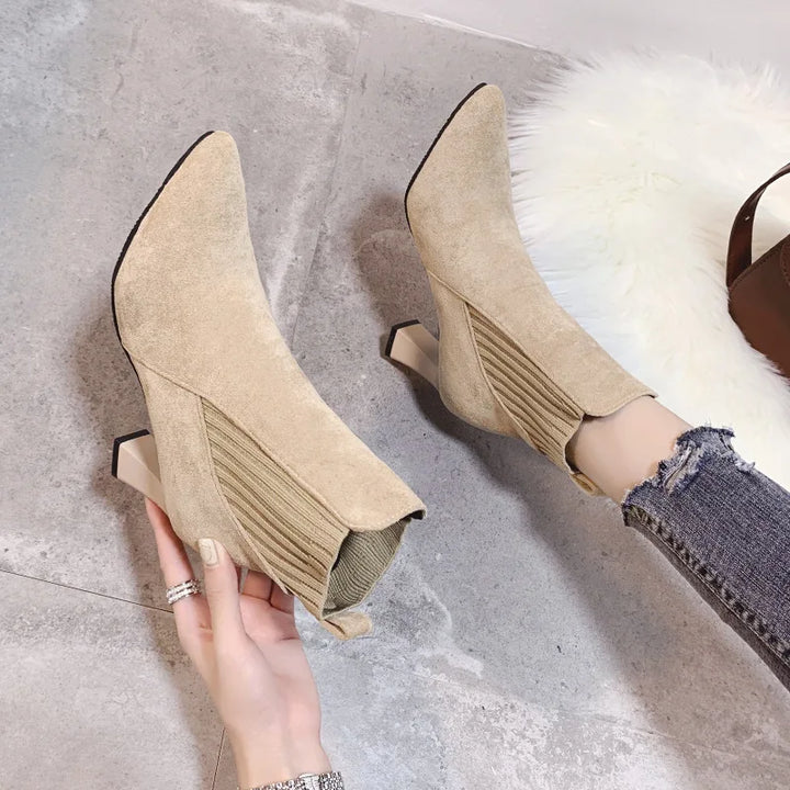 Rita - Bottes à plateforme en daim