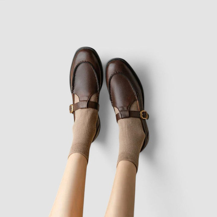 Ariana - Chaussures Orthopédiques Mary Jane à Bout Carré