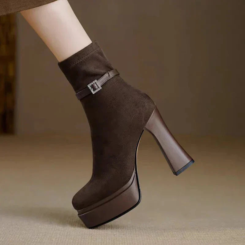 Janete - Bottes à plateforme de luxe avec confort et style à chaque pas