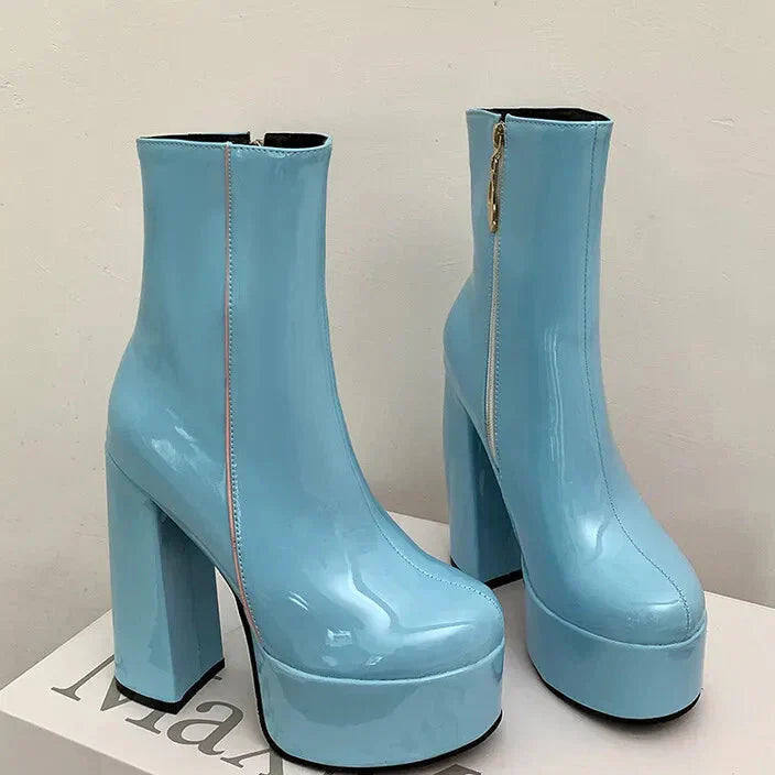 Carina - Bottes à plateforme super haute avec charme et confiance